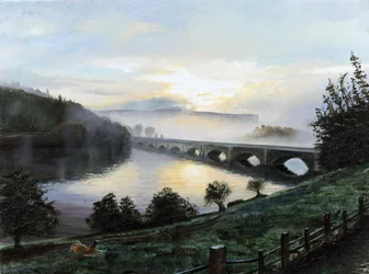 Nebbia del mattino presto